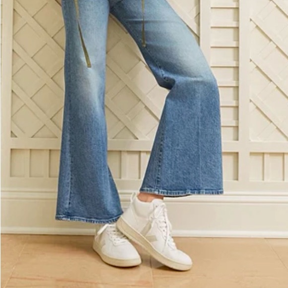 Veja Shoes - Veja V-15 White Leather High Top Sneakers Size 7 Like New